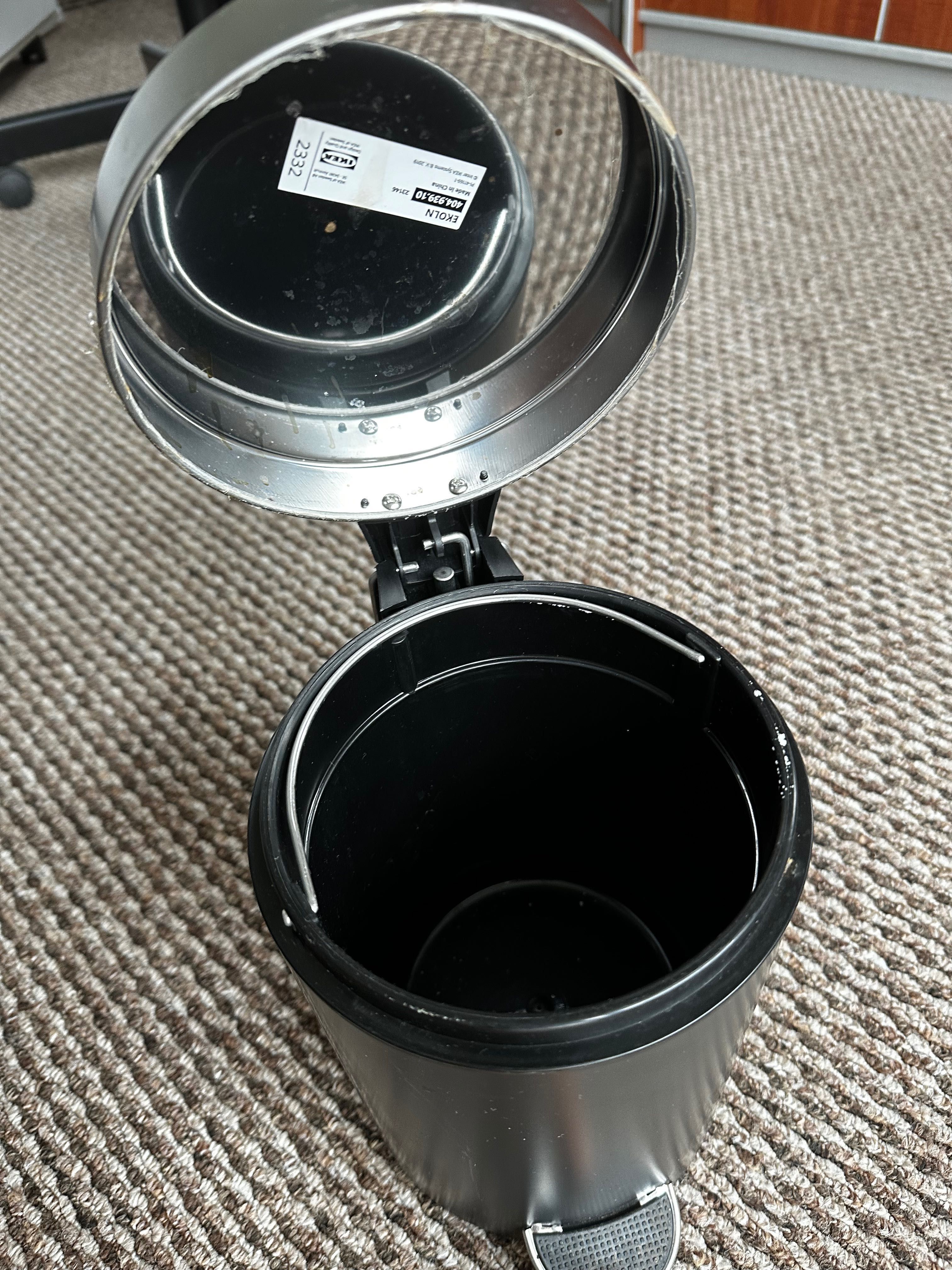 Kosz na odpady, ciemnoszary, 3 l