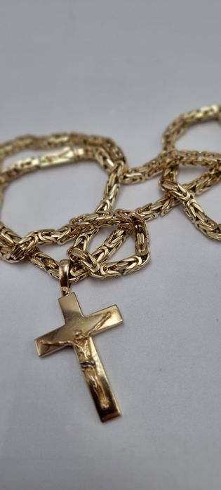 Złoty męski łancuszek