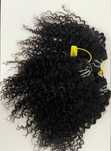 Cabelo cacheado humano natural