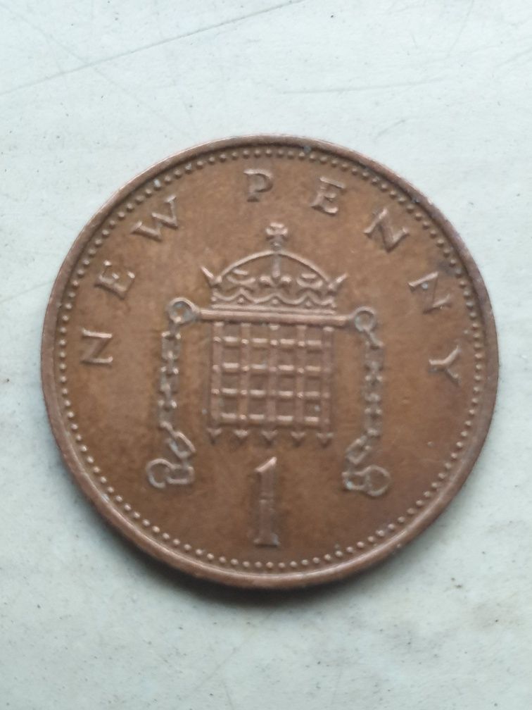 Kolekcjonerska moneta ELIZABETH II New Penny.1971r