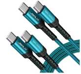 Kabel USB C na USB C w oplocie 2m JSUAUX 1 sztuka