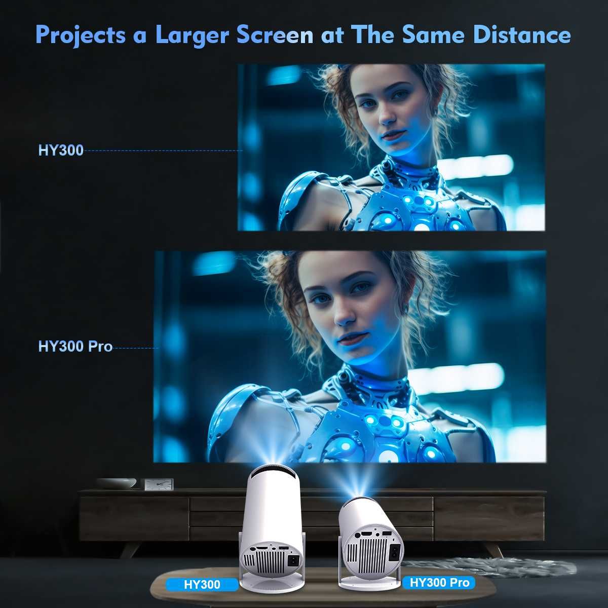 Projektor HY300 PRO WiFi 4k Smart Android TV