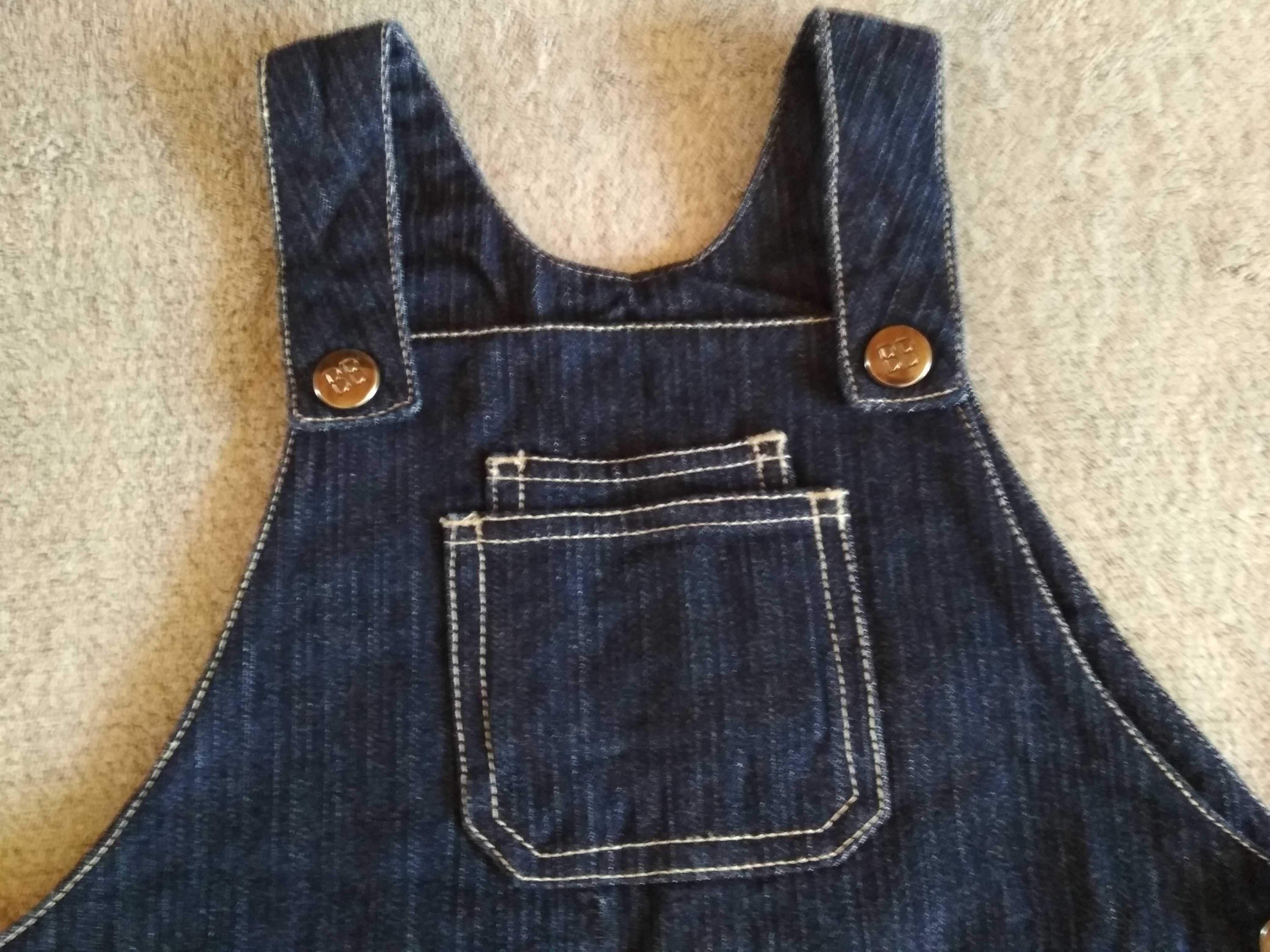 Sukienka jeansowa dla dziewczynki r. 92 (18-24 miesiące)