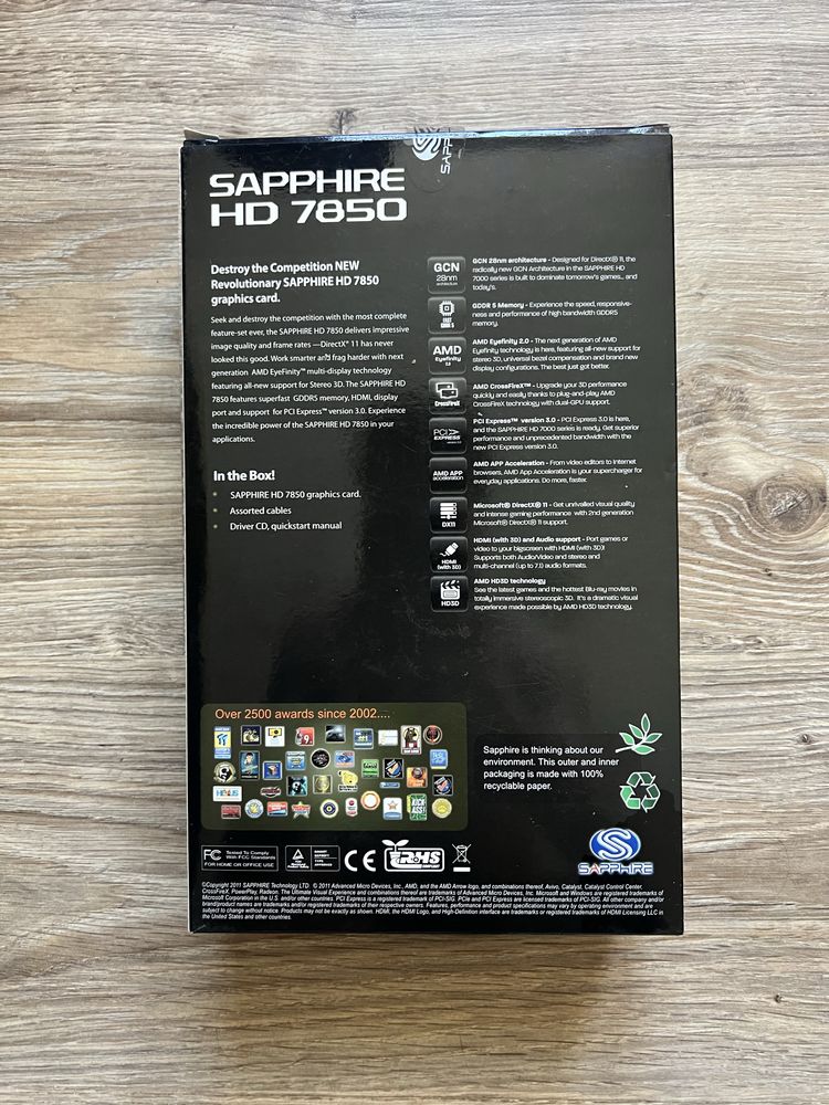 Karta graficzna Saphire HD7850 2G GDDR5 Dual mini - stan bdb