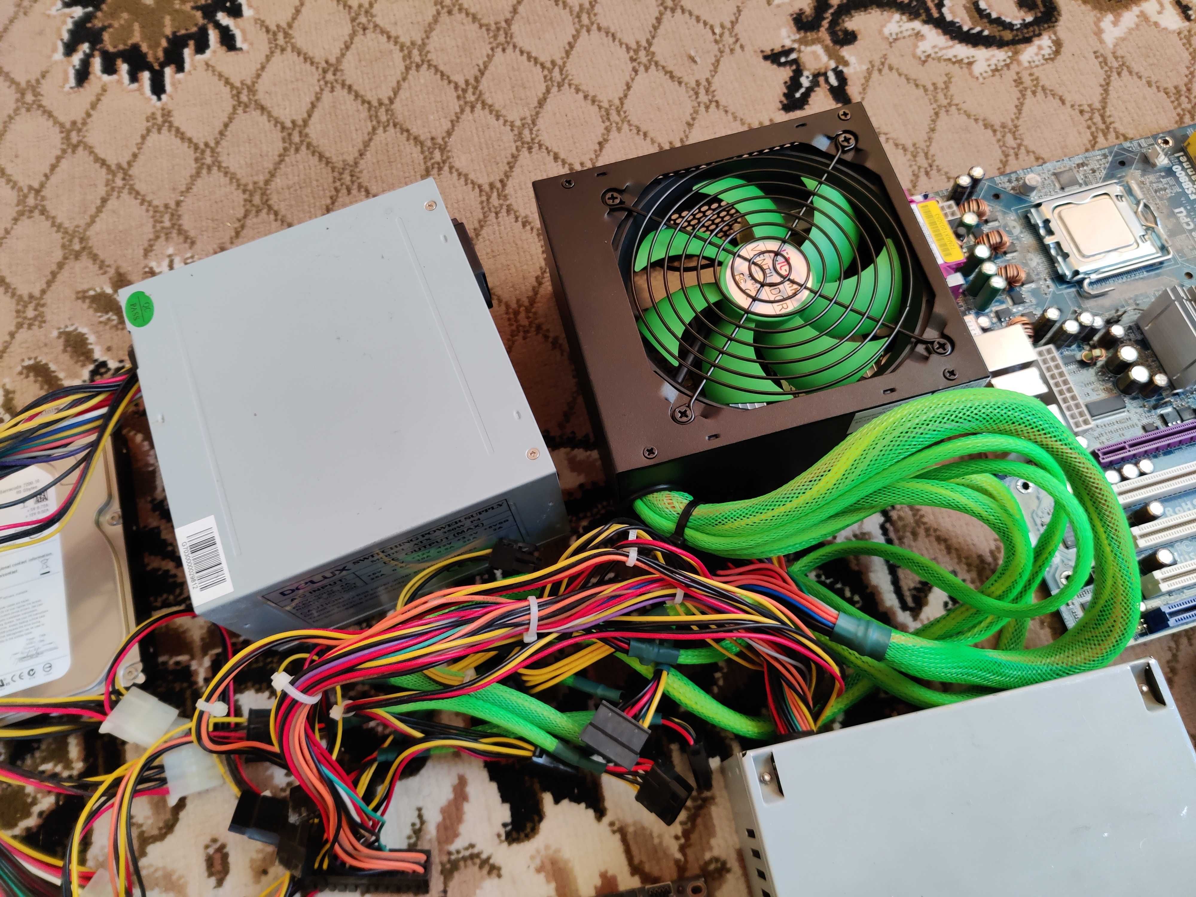 Комплектуючі для ПК HDD блок живлення материнка відеокарта GPU CPU