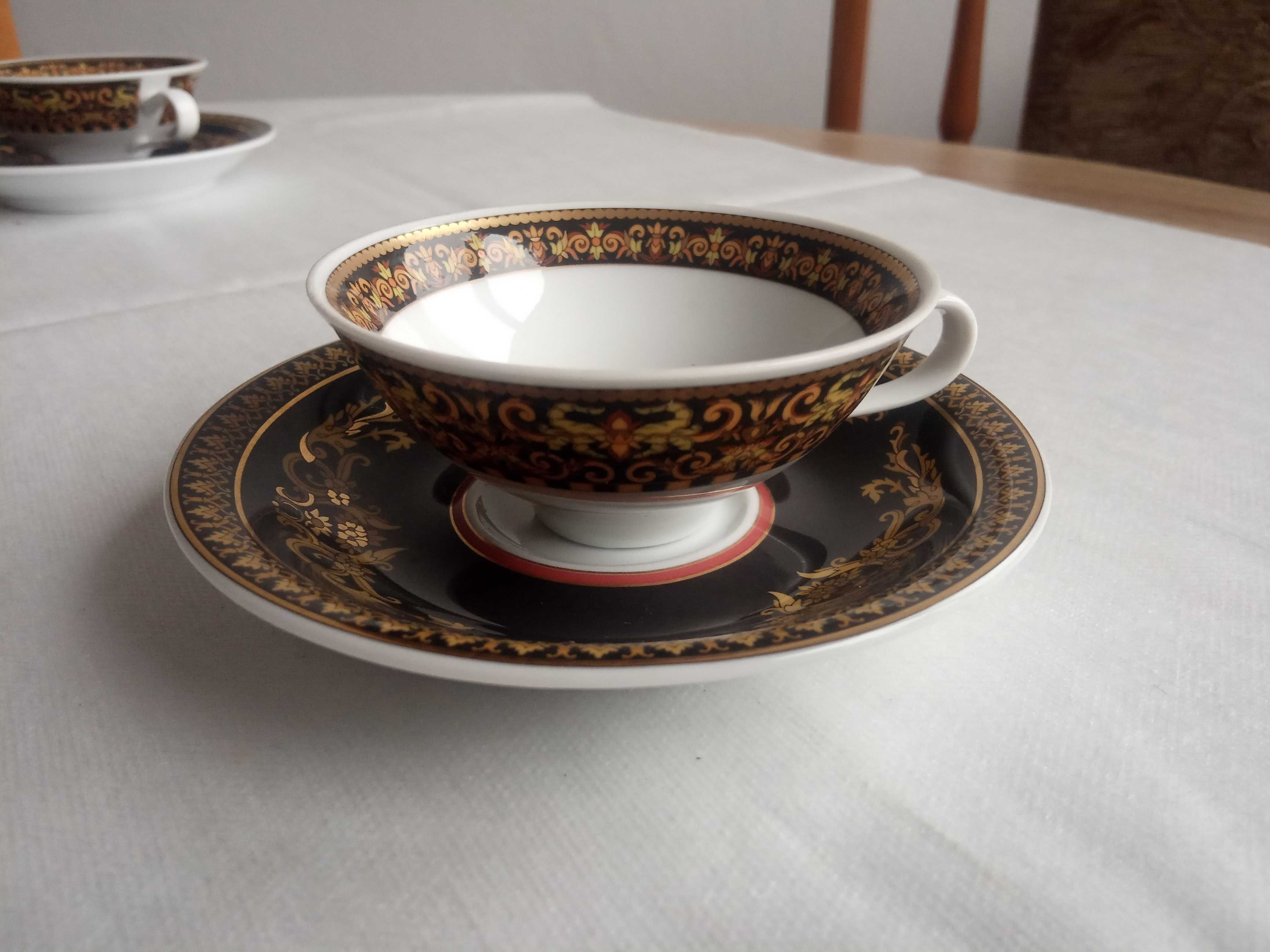 Versace Rosenthal filiżanka Barocco spodek Medusa