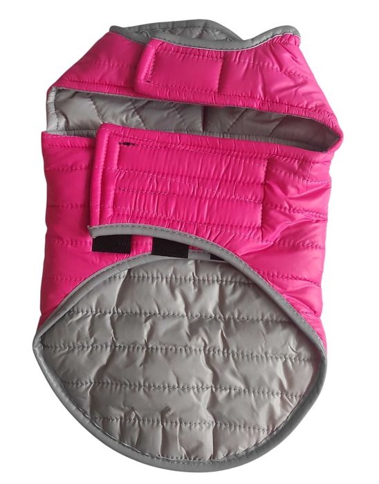 dwustronny płaszcz dla psa wodoodporny wiatroszczelna kurtka dla psa