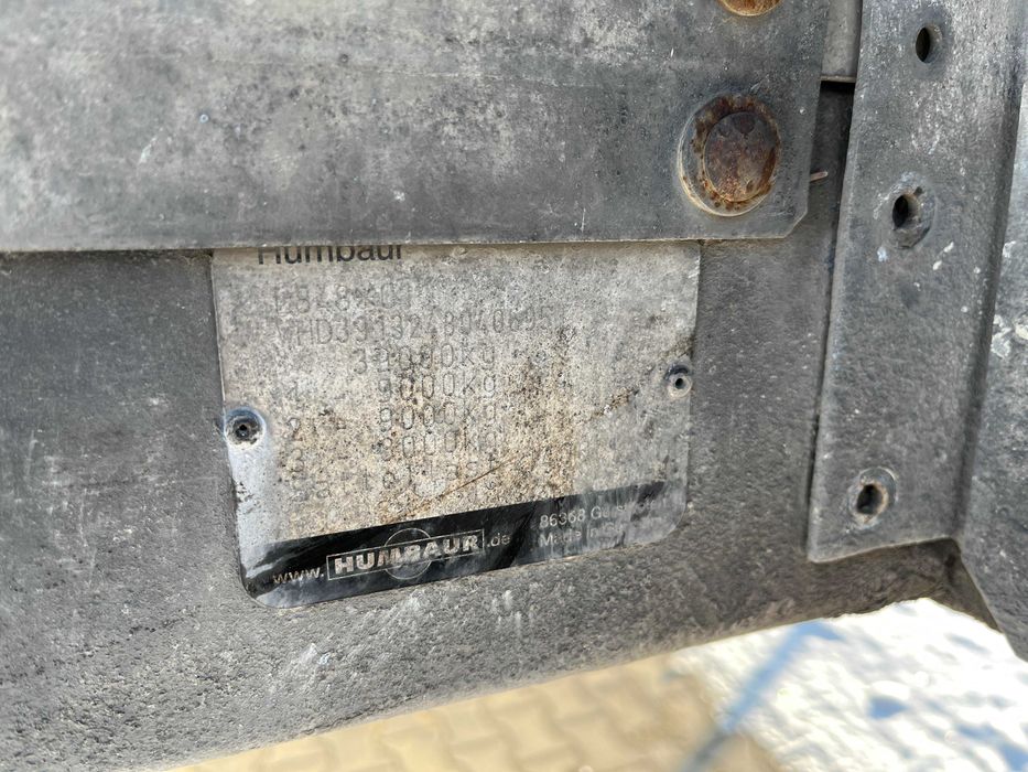 Naczepa samochodowa HUMBAUR HSA 391324 S/HSA – syndyk ogłasza przetarg