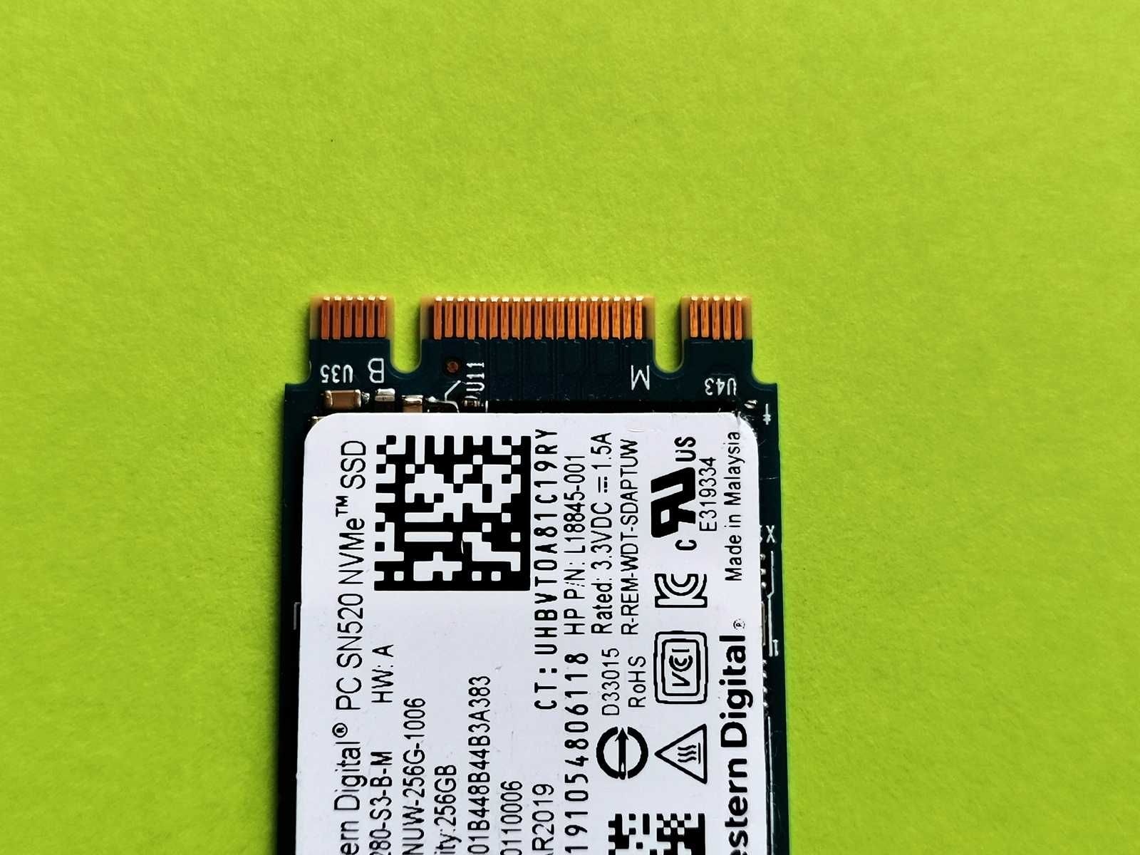 SSD M2 PCie 256GB WD SN520