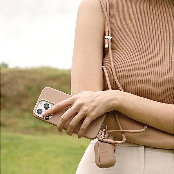 Etui UNIQ Coehl Haven na AirPods Pro 2 (2022/2023) - beżowe