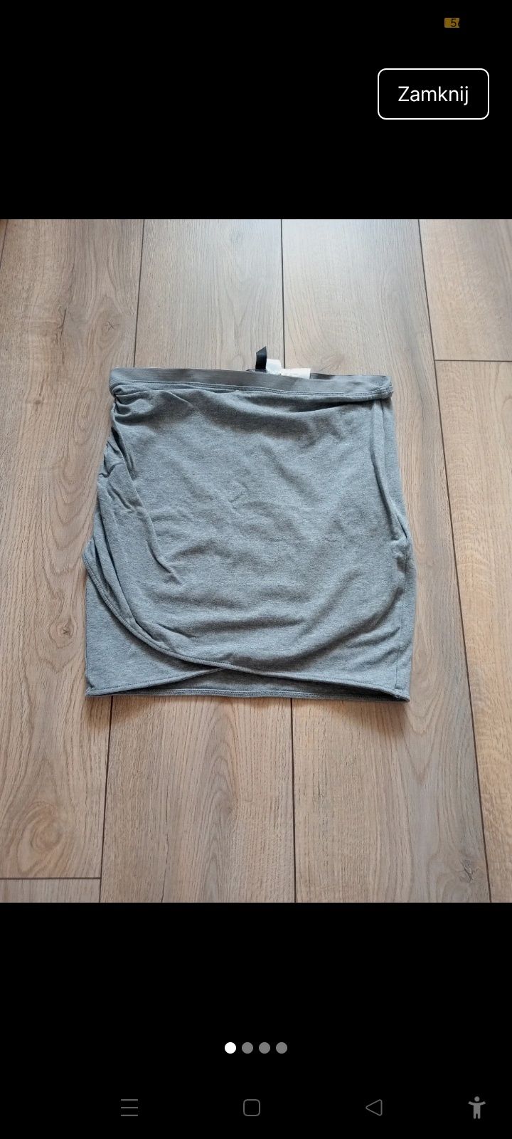 Spódnica spódniczka mini szara H&M sportowa M
