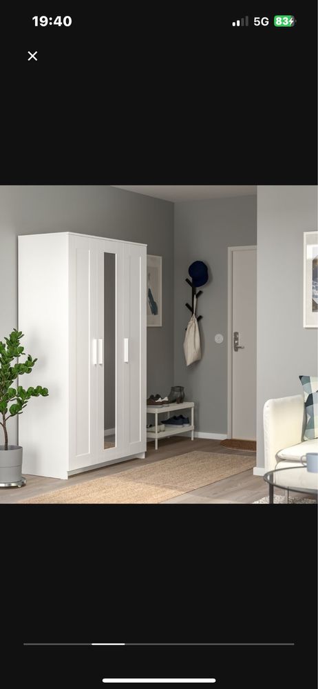 Szafa ikea brimnes 190x117x50.2