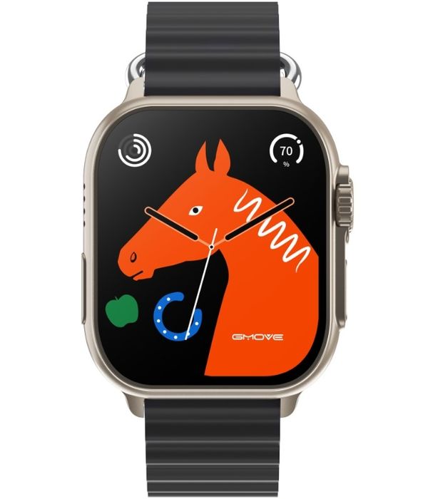 smartwatch męski rubicon rncf17 tytan/black smarub268