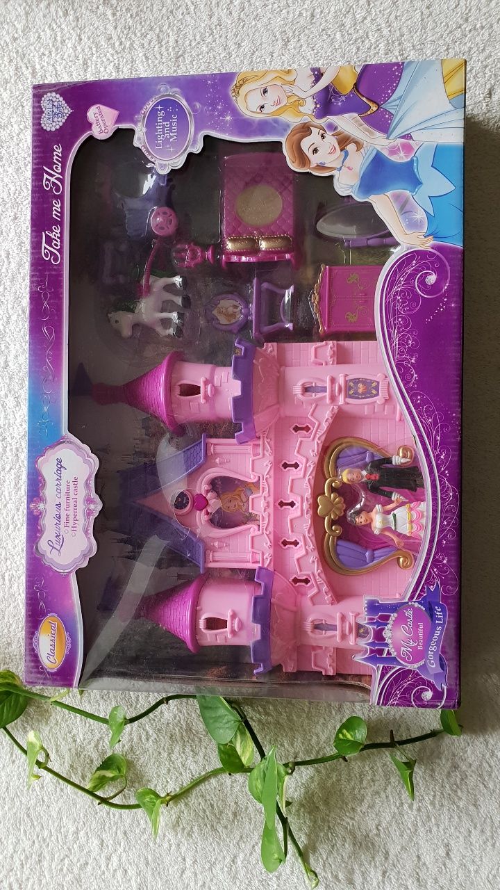 Zamek lalka księżniczka Princess Puzzle układanka mata lalka książę