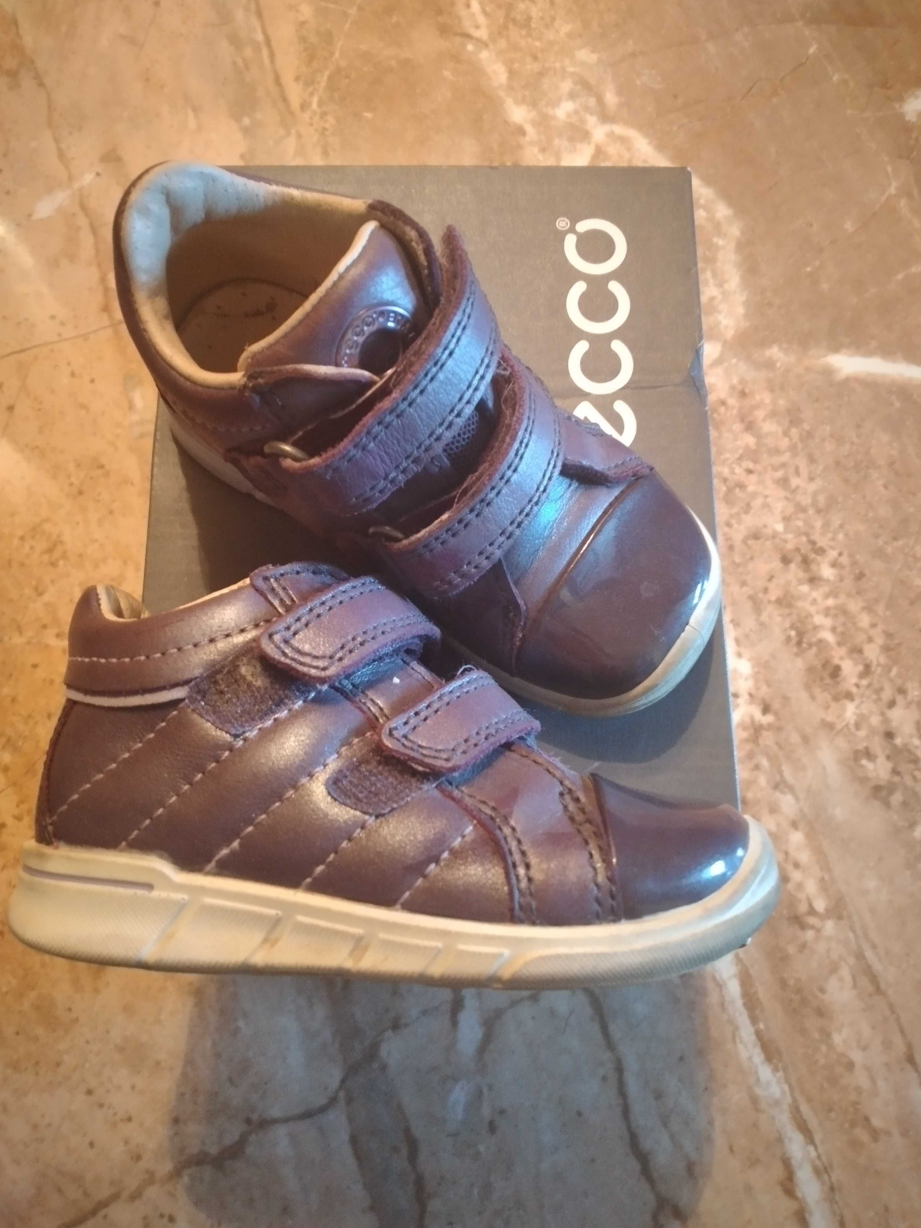 Buty ecco first dla dziewczynki polbuty skóra naturalna 22 fioletowe