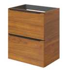 Szafka pod umywalkę wisząca 50x60x36 orzech łazienka Goodhome Imandra