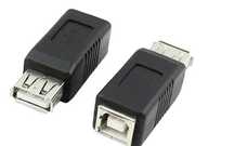 Переходник адаптер для кабеля принтера, ЦАП DAC  USB  B Female - USB A