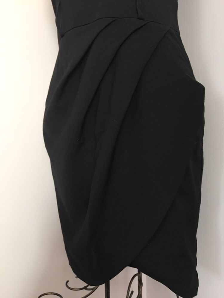 Czarna elegancka sukienka M okolicznościowa