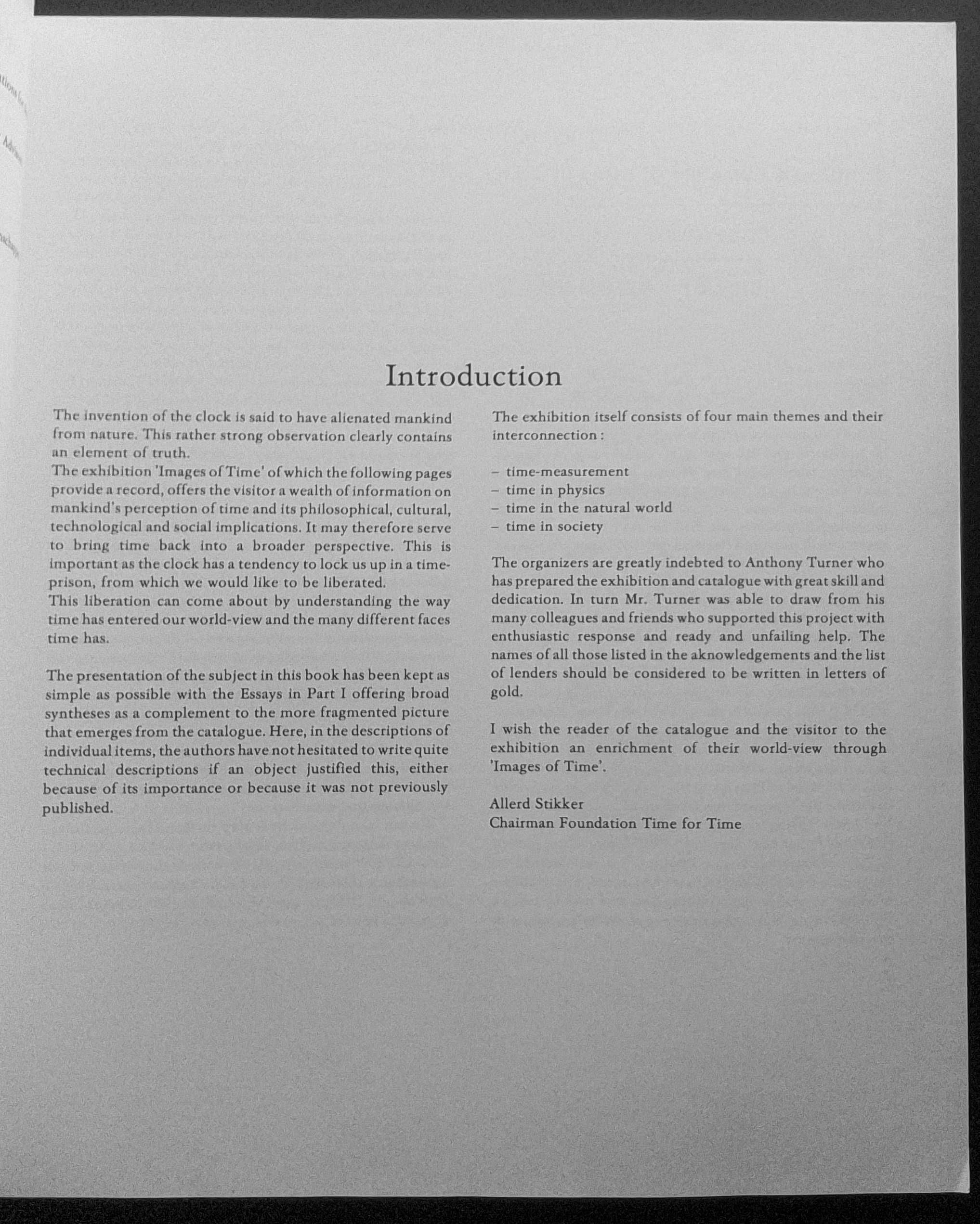 «Time: Catalogue», de A. J. Turner