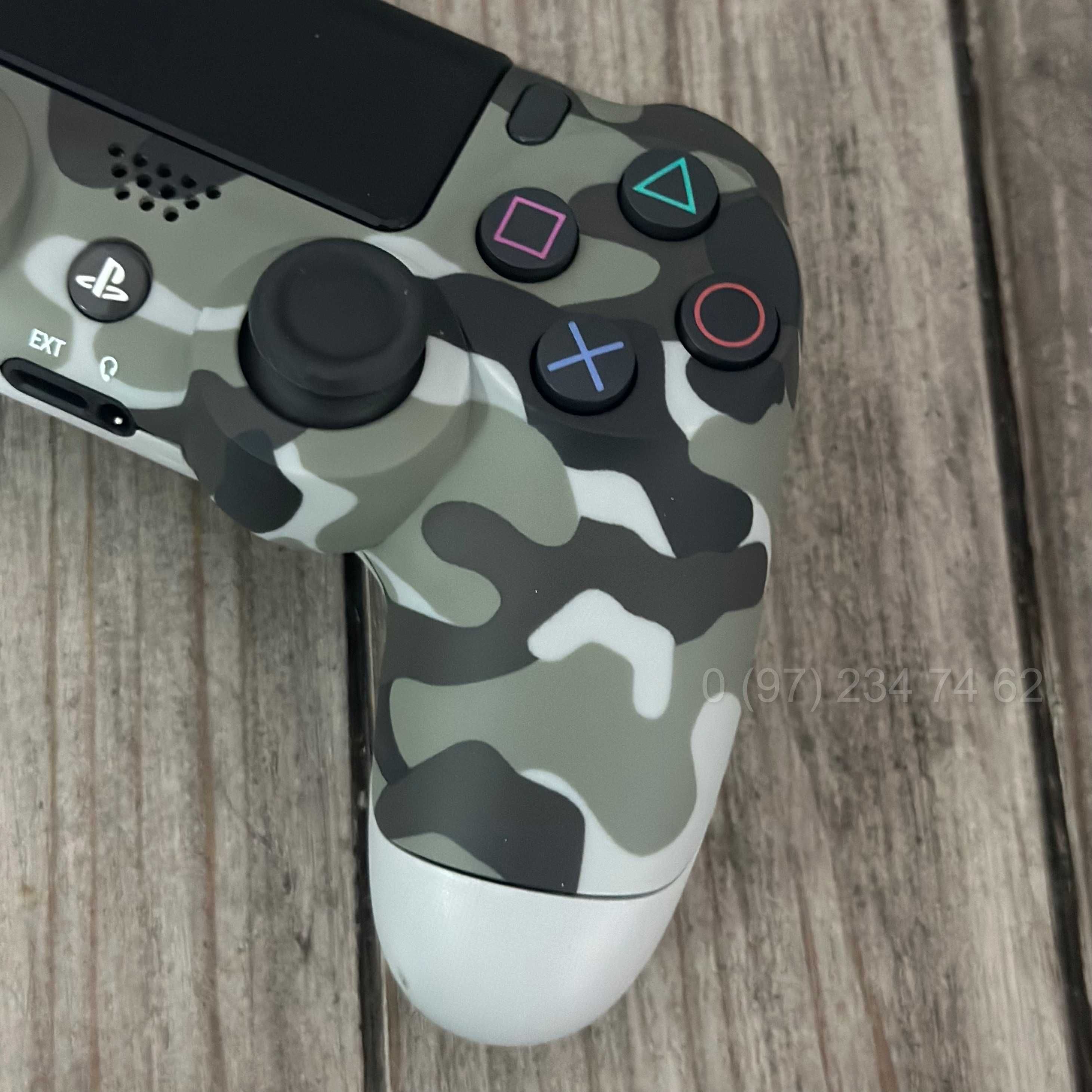 Бездротовий джойстик Dualshock 4 Универсальный джойстик Сірий камуфляж