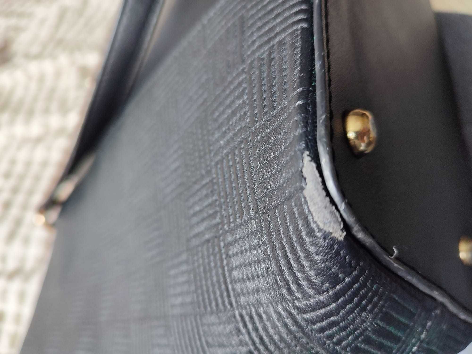 Torebka shopper WITTCHEN skóra naturalna saffiano czarna