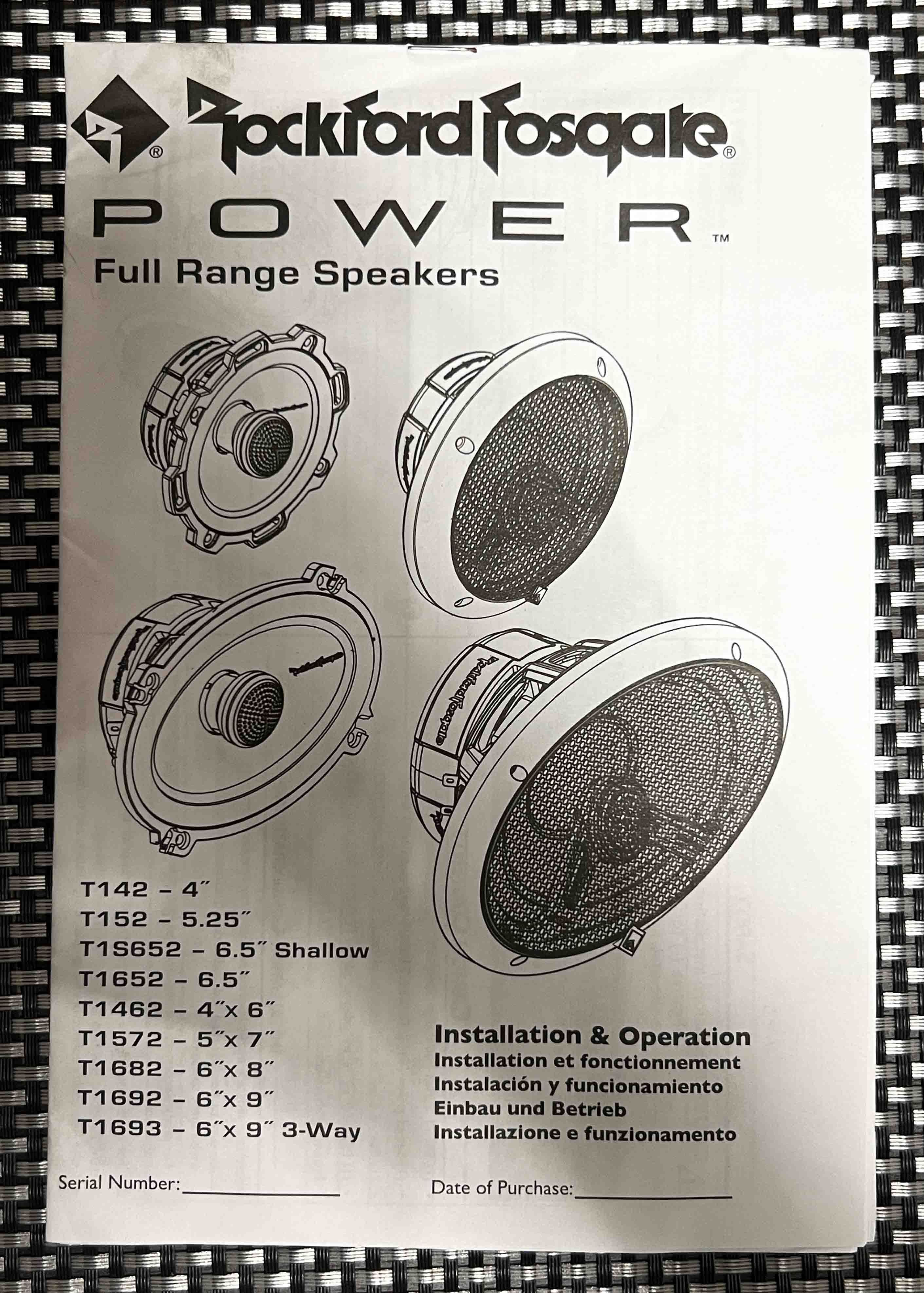Głośniki samochodowe Rockford Fosgate T1692 Power 2-Way NOWE