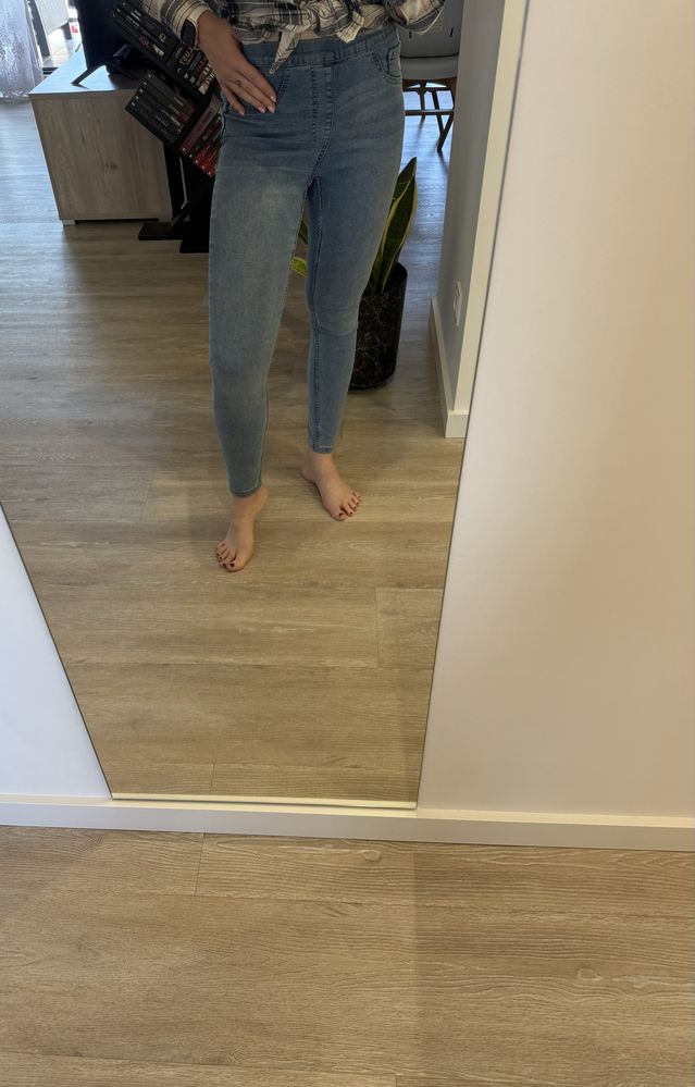 Dżinsy skinny sinsay niebieskie r M