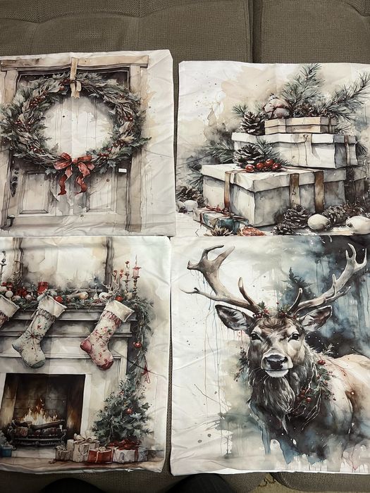 наволочки на подушки  декоративные новогодние