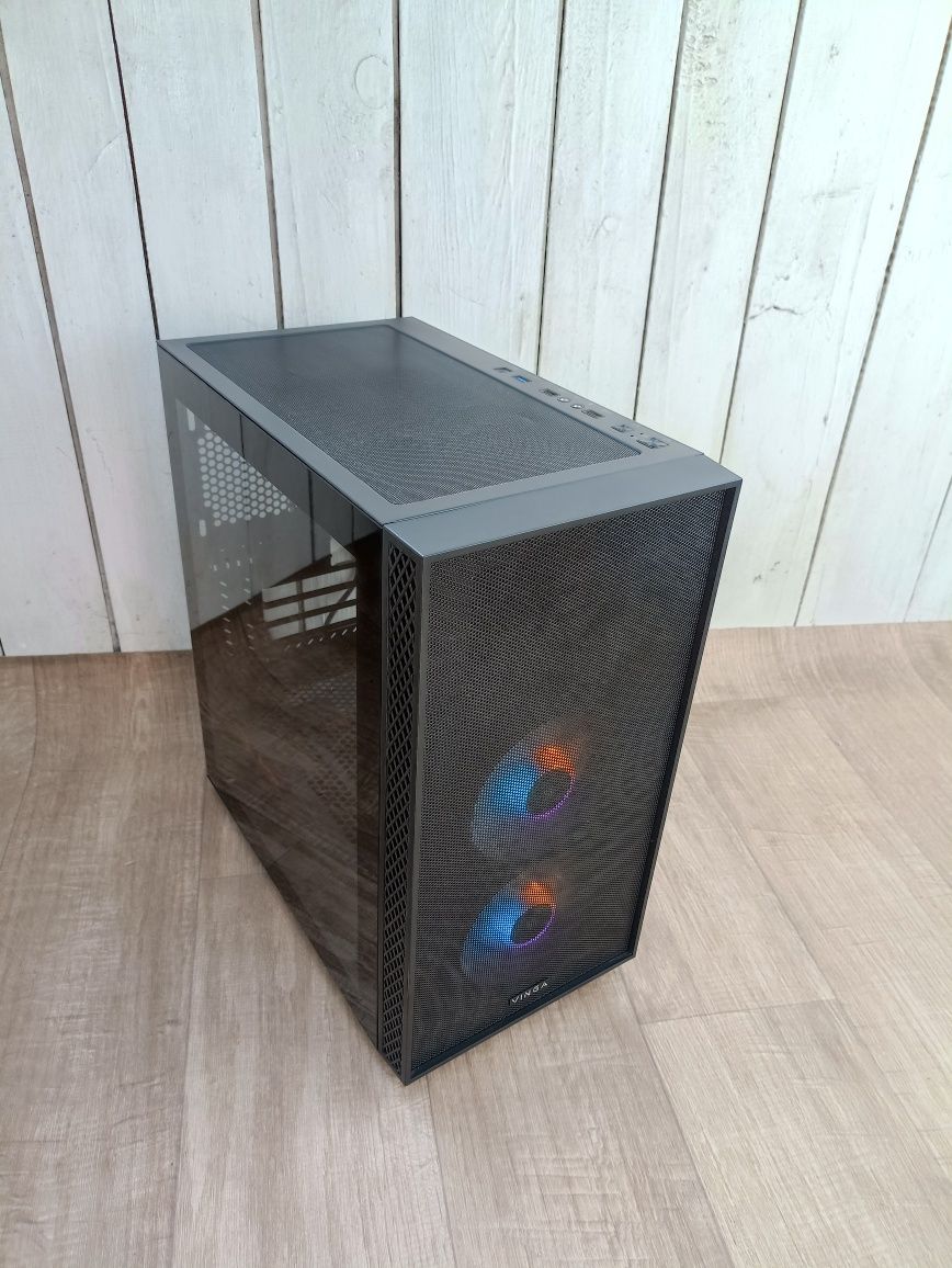 »Корпус Vinga CS314b 3 ARGB вентилятора Minitower MATX Usb 3.0