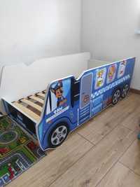 Łóżko dziecięce ciężarówka Psi Patrol 
o wymiarach 140x70