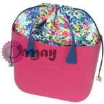 organizer OBAG STANDARD worek granat kwiaty 2 kieszenie komin OMAY.PL