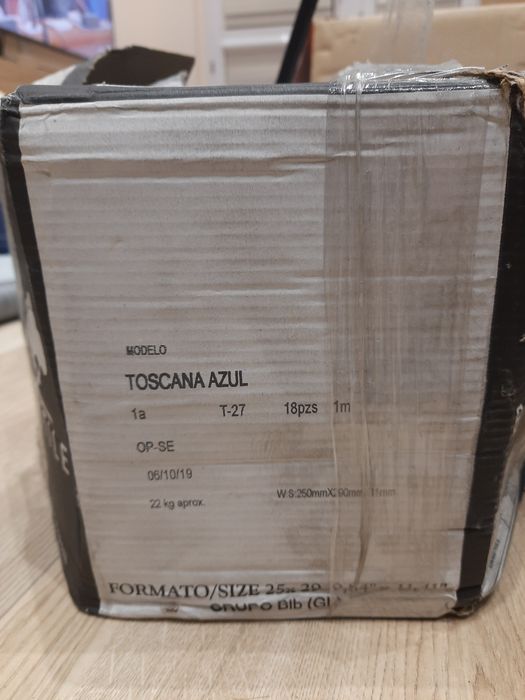 Bestile Toscana Azul 25x29 granatowa heksagon hramat