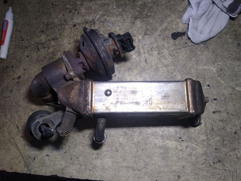 Chłodnica zawor EGR BMW 2.0d n47 E60 E61 e87 E90 E91 oryginał komplet