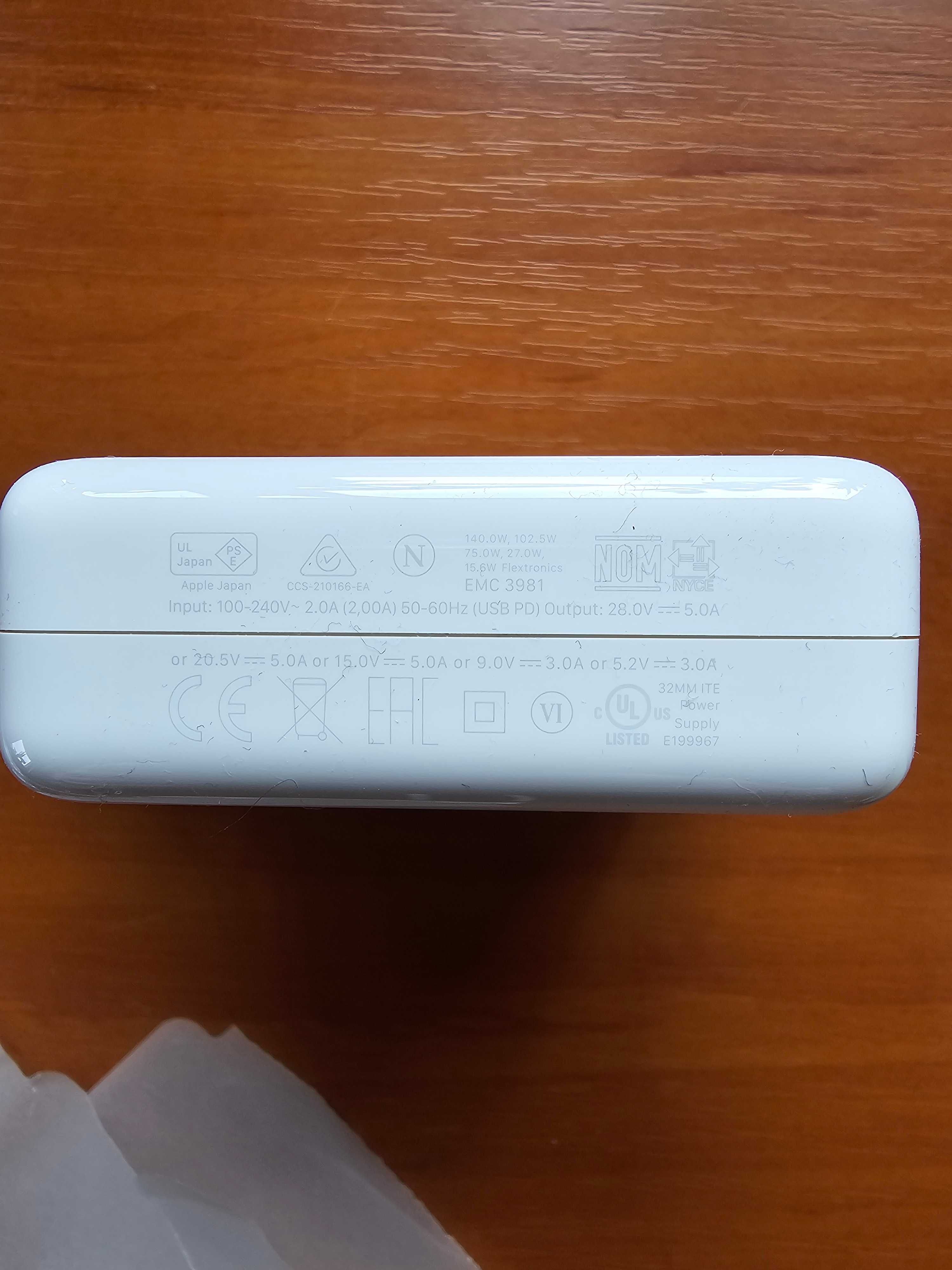Apple Zasilacz ładowarka USB-C o mocy 140w macbook