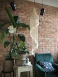 Ozdoba abażur dekoracja wisząca lampa bali z muszelek boho glamour