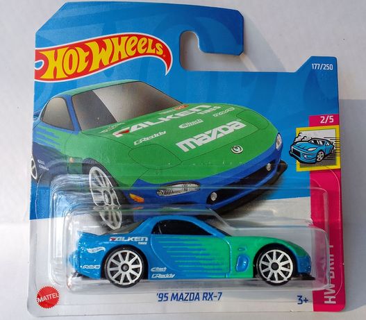 модель Mazda RX-7 Hot Wheels 2022 case J машинка Хот Вилс игрушка 1/64