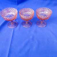 Стеклянные креманки мороженницы ссср советские марганцевое стекло ваза