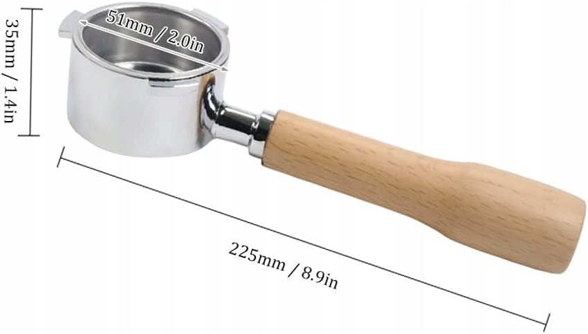 Kolba bez dna 51 mm do Delonghi EC680 EC685