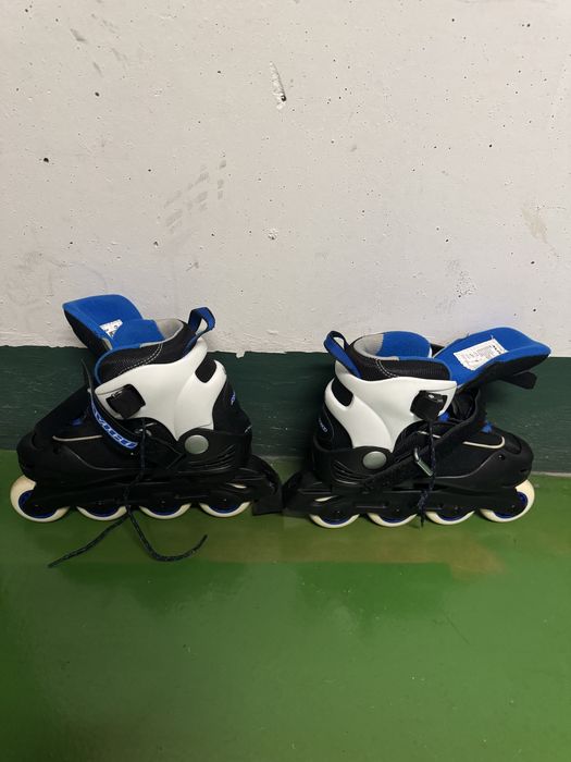 Patins em linha ajustáveis tamanho 32 a 35