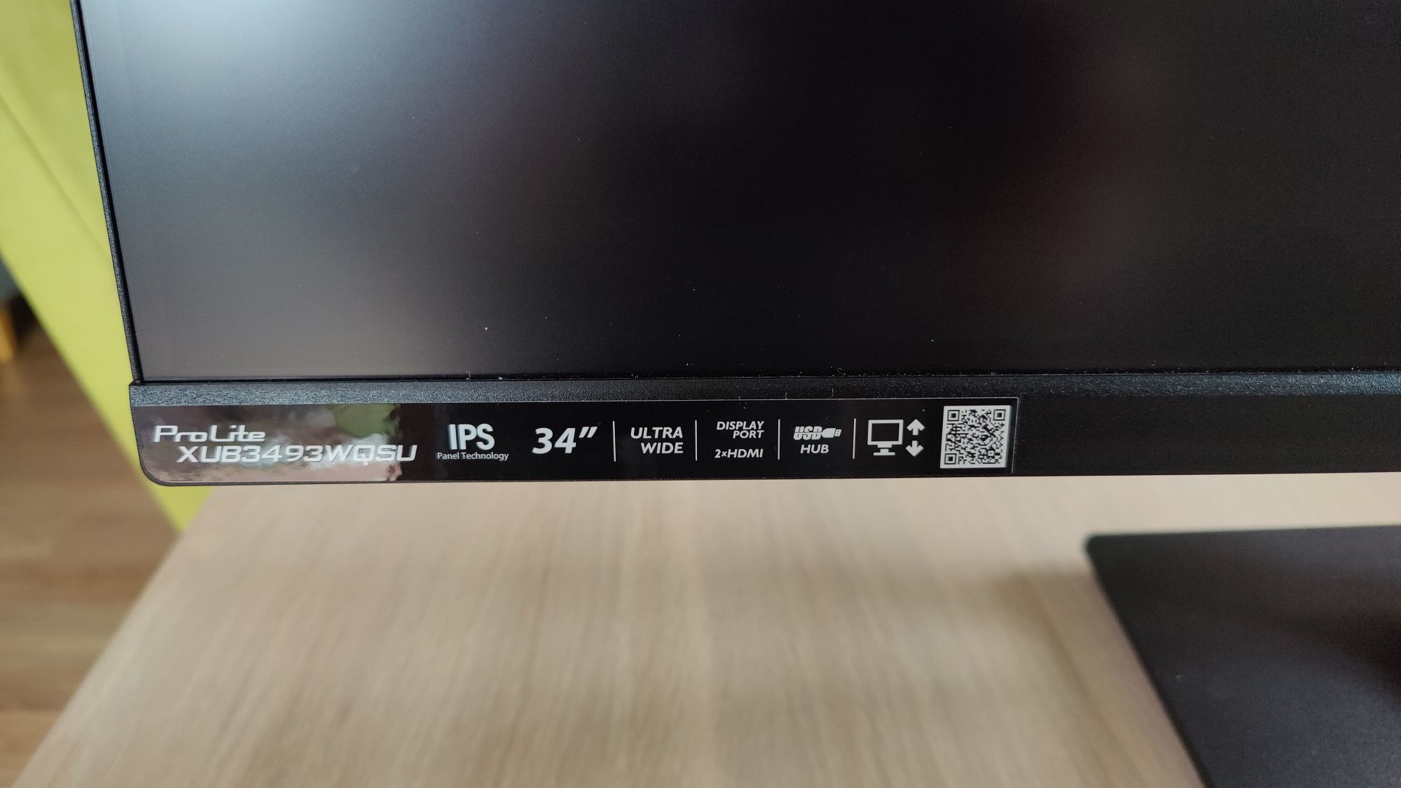 Monitor iiyamaProLite XUB3493WQSU-B1 ultra szeroki.