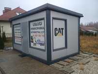 Kontener uslugowo-handlowo, biurowy, WC wraz z wyposażeniem,komis,dom.