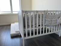 Berço/cama de bébé, branco do ikea novo