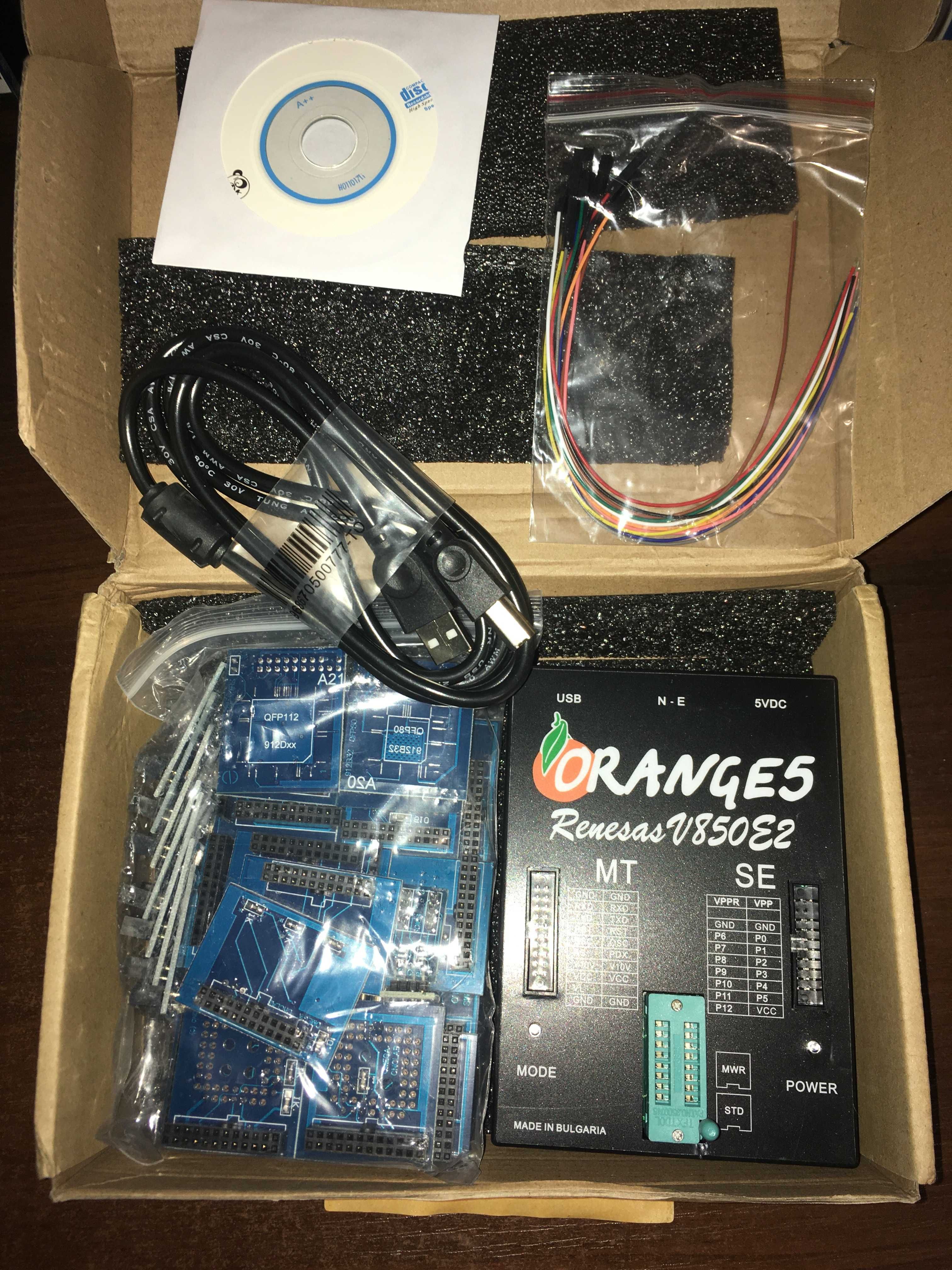 Программатор Orange 5 v1.36 с комплектом адаптеров