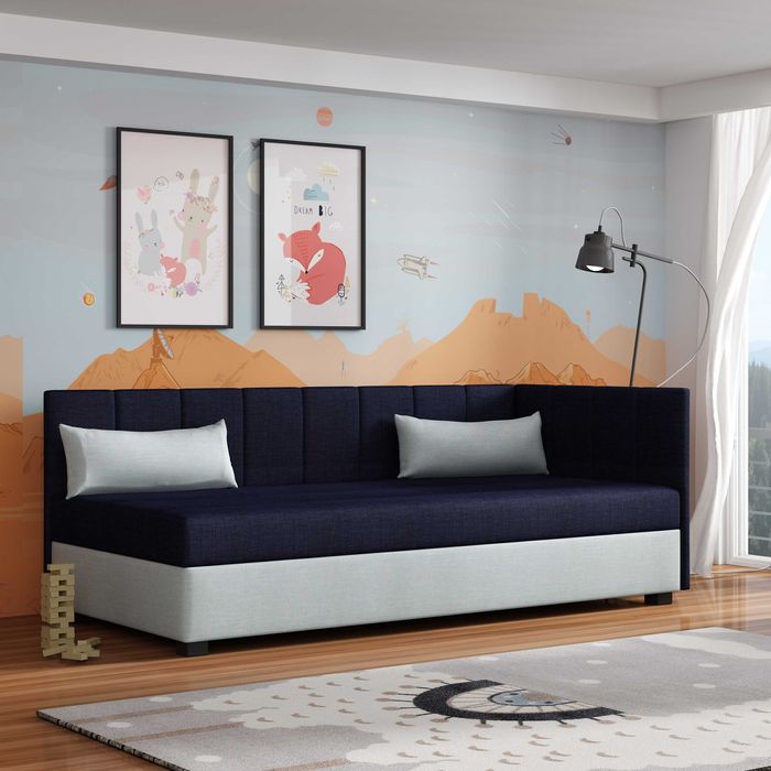 Tapczan z materacem jednoosobowy Łóżko jednoosobowe Wersalka Kanapa