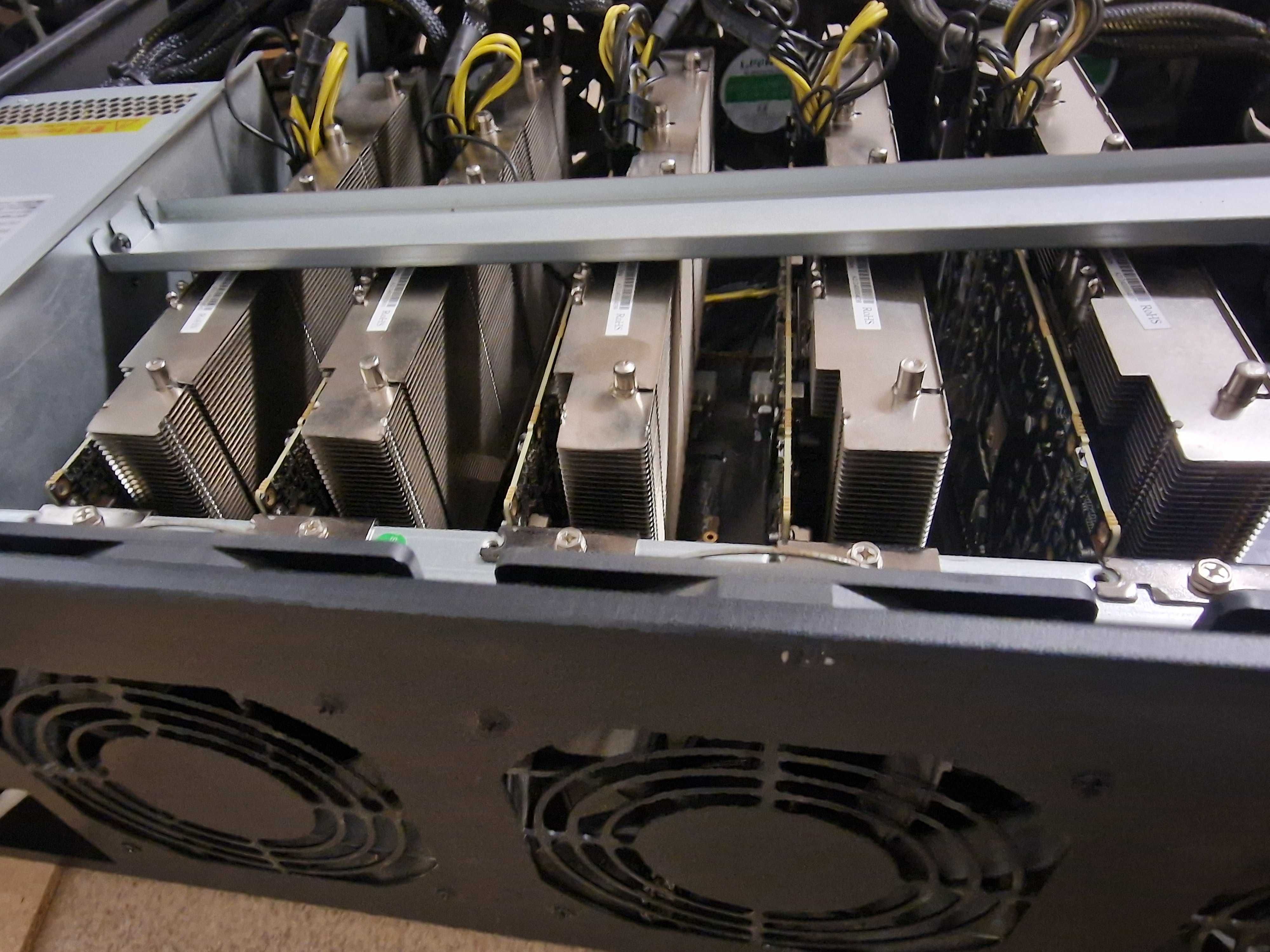 Rig de Mineração 8 Placas gráficas RX 5700 XT Sapphire
