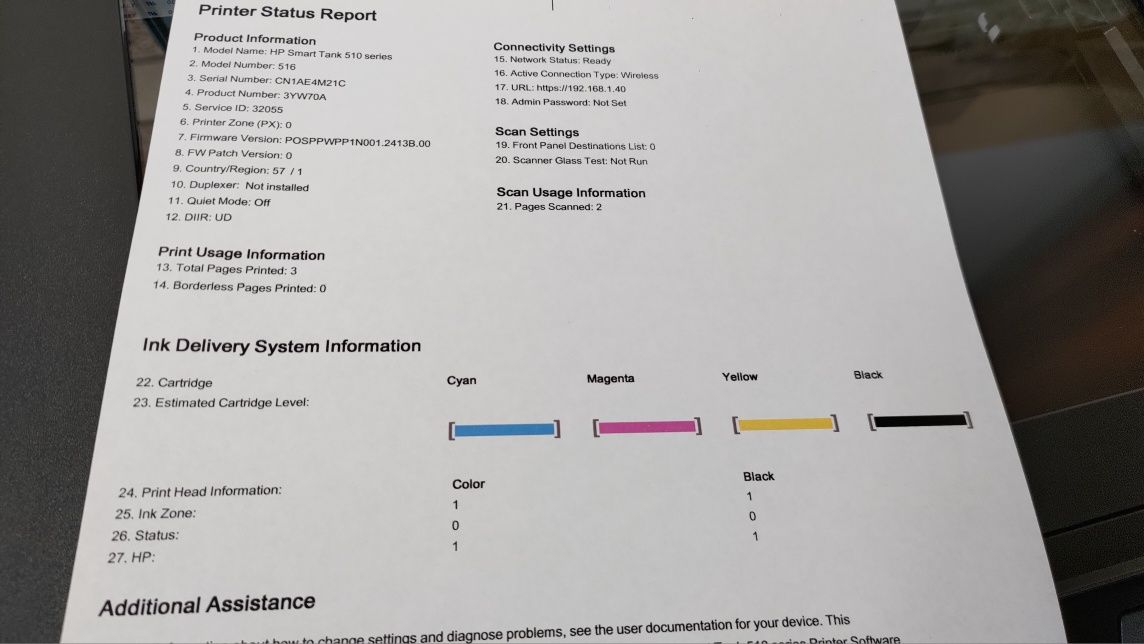 [OD FIRMY] HP Smart Tank 516 wifi skaner nalewane tusze ksero kolor gw