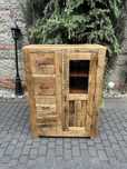 Komoda Kolonialna Witryna Loft Kredens Lite Drzewo Teak Stan BDB