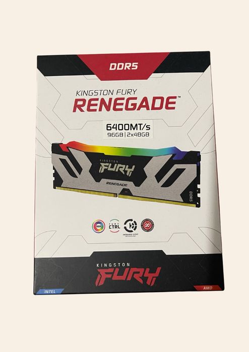 Pamięć Kingston Fury Renegade RGB, DDR5, 96 GB, 6400MHz, CL32