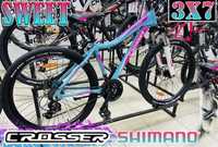 Горный алюминиевый велосипед Crosser Sweet 13'x24' / 16'x26' SHIMANO