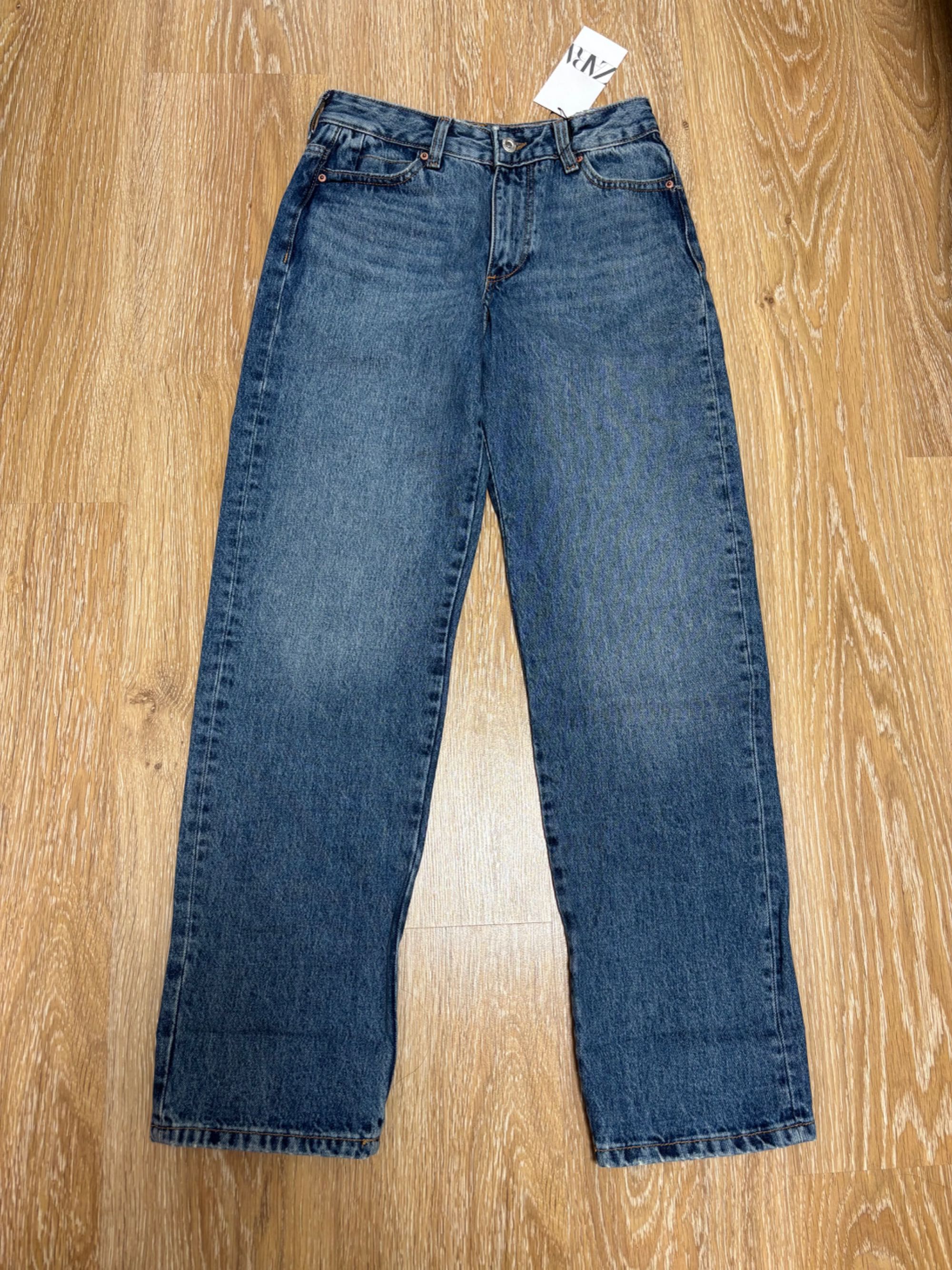 Джинси TRF Zara 32-XXS-XS прямі, жіночі  зара